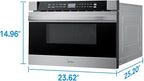 Midea MM12S2ASZ Microwave Oven, 1.2 cu.ft Drawer, Stainless Steel, Child Safety Lock