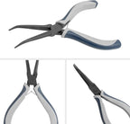 Fish Bone Pliers/Tweezers Washable Stainless Steel, 6inch, Black