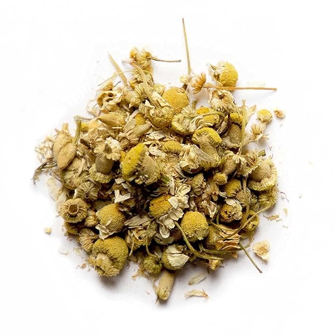 Organic Chamomile Whole Flower, Loose Leaf, Tea Leaves, 4oz (Packaging may vary)