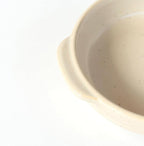 Santo Banko Ware Au Gratin Dish, Large, 22.0 fl oz (650 ml), Heat Resistant, Oven-safe, Direct Fire, Microwave, Dishwasher Safe, Stackable, Beige, Made in Japan