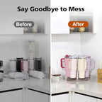 Water Bottle Organizer for Stanley 40 oz, Rotating Stanley Cup Organizer Holder, Tumbler Organizer Holder, Stanley Cup Accessories, 13.2 * 11 * 7.75in, Grey