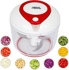 Easy String Pull Food Chopper | Manual Food Processor for Chopping, Dicing, and Mixing | Compact, Portable, and BPA-Free | Ideal for Vegetables, Nuts, Salsa, and Salad