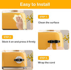 Daisyhome Cord Organizer for Kitchen Appliances-6 Pack, Appliance Cord Organizer stick on, Small Kitchen Appliances Cord keeper, Adhesive Cord Holder, Cord Winder for Pressure Cooker, Stand Mixer…