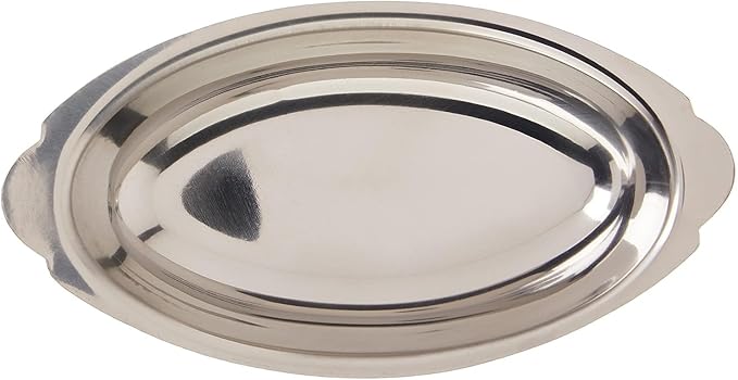 Soro Essentials- 8 oz. Stainless Steel Oval Au Gratin Dish Set of 2- Serving Dish for Individual Serving Casseroles Lasagna & Cobblers Table Serving Dishes Casserole Dishes Individual Gratin Dishes