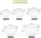 Greentainer Plastic Mixing Bowls with Lids Set for Kitchen, 5 Set Nesting Bowls for Mixing, Baking, Prepping, Cooking and Serving Food, Mixing Bowls Dishwasher, Microwave Safe