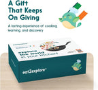 eat2explore Cooking Kits for Kids 16 Pcs – Interactive & Educational Kids Cooking Sets Real for Ages 5 and Up,3 Recipe Cards & Global Ingredients – Perfect for Families and Homeschooling (Ireland)