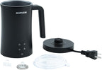 Milk Frother, 4 in 1 Electric Milk Steamer,11.84oz/350ml Automatic Warm and Cold Foam frother for Coffee, Latte, Macchiato, Cappuccino, Hot Chocolate,From the Makers of Mophom 400W,Black