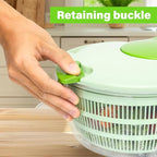Salad Spinner, Large Vegetable Washer and Dryer with Easy Crank Handle, 3Qt Capacity Lettuce Spinner for Washing, Spinning & Drying Salad Greens, Fruits & Vegetables