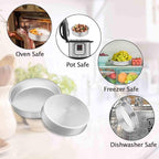 TeamFar 8 Inch Cake Pan, 4 Pieces Stainless Steel Round Tier Baking Cake Pans Set for Baking Steaming, Fit in Oven Pressure Cooker Pot, Healthy & Sturdy, Mirror Finish & Dishwasher Safe
