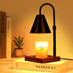 Modern Candle Warmer Lamp with Timer, Dimmable Candle Lamp Warmer, Men Women Christmas Birthday Gifts, Black Candle Warmer, Adjustable Candle Light Warmer, Cozy Living Room Bedroom Home Decor