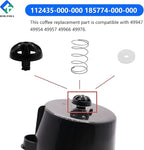 Coffee Maker Brew Basket Stop Valve Kit Replacement Part 112435-000-000 185774-000-000 Compatible with Hamilton Beach Coffee Makers 990117900 990237500