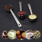 Jasni Stainless Steel 1 Tablespoon Measuring Coffee Scoop Spoon, Set of 3
