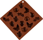 Joyeee 16 Cavity Insect Silicone Mold, 1 Pcs Butterfly Snail Ladybug Bee Bug Chocolate Candy Mold, Insects Cake Muffin Ice Cube Soap Crayon Wax Melt Mold Tray, Reusable Silicone Mold Resin, 26 CM