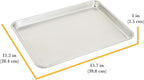 Chigcago Metallic Recyled Aluminum Medium 10x15 Baking Sheet, Made From Recylced Aluminum, Perfect For Roasting Vegetables, Baking Cookies, Making One Sheet Meals (Pack of 2)