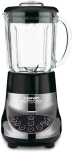 Cuisinart BFP-703BCP1 Smart Power Duet Blender & Food Processor, 500-Watt Motor, 48-Oz Glass Jar, 3-Cup Processor, 7-Speed Ice Crush, Stainless Steel Blades, Brushed Chrome, BPA-Free, 120V
