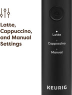 Keurig SimpleCafe Frother, Rechargeable Handheld Milk Frother for Lattes, Cappuccinos & Iced Coffee, USB Cord Included, Microwave-Safe Frothing Cup, Hot & Cold Foam Maker