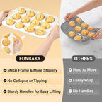 Silicone Muffin Pans for Baking, Metal Reinforced Frame 12 Cups Regular Size Silicone Cupcake Pan Nonstick Muffin Tin for Baking Muffin, Cupcake, Frittatas,BPA Free, Silicone Molds Dishwasher Safe