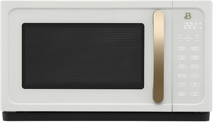 Beautiful 1.1 Cu Ft 1000W Sensor Microwave Oven – Compact Countertop with Smart Sensor Cooking, 10 Power Levels & Easy Clean Interior – Perfect for Quick Meals, Office & Holiday Hosting