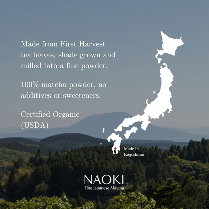 Naoki Matcha Chiran Harvest Masters Collection Matcha – Authentic Japanese Ceremonial Grade Matcha Green Tea Powder from Kagoshima, Japan (40g / 1.4oz)