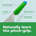 Pinch Mini Kids Kitchen Knife - Montessori Toddler Safety Knife for Real Cooking | Ages 3+ Learning Tool | Non-Slip Pinch-Grip Handle | BPA Free
