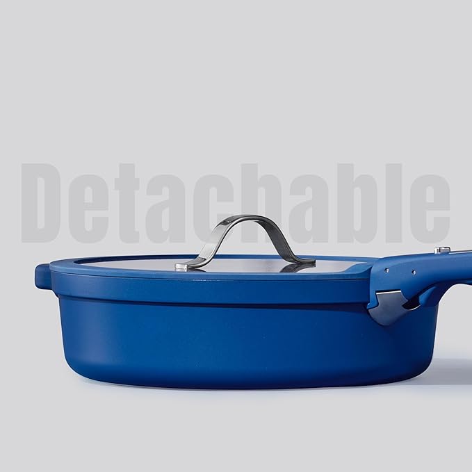 CAROTE 22pcs Pots and Pans Set Non Stick, Nonstick Cookware Set, Dishwasher/Oven/Fridge Safe Pots and Pans, Removable Handle RV Oven Safe Cookware, Induction Kitchen Set, Blue