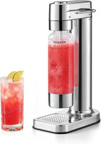 MOKKOM Sparkling Water Maker Soda Maker Soda Streaming Machine for Carbonating with 1L Carbonating Bottle, Compatible with Any Screw-in 60L CO2 Carbonator(NOT Included)