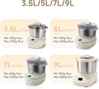Joydeem HMJ-A701 Electric Dough Maker (7.4Qt) with Ferment Function - Ideal for Bread, Pizza, Sourdough & Dumpling Dough