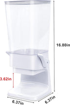 Cereal Dispenser Countertop 2Pc, Cereal Containers Storage, 5L Organization and Storage Containers for Kitchen, Dry Food Dispenser for Rice, Grains, Nuts, Snack,Oatmeal, Pet food, White