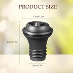 Honoson 36 Pieces Wine Stopper Resealable Pump Vacuum Silicone Saver Practical for Kitchen Supplies Bottle Tools (Black)