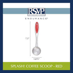 RSVP International Coffee Scoop Collection, 2-Tablespoon, Red Acrylic