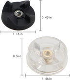 2PCS Rubber Plastic Replacement Base and Vane Gear Parts Suitable for Mixer Accessories