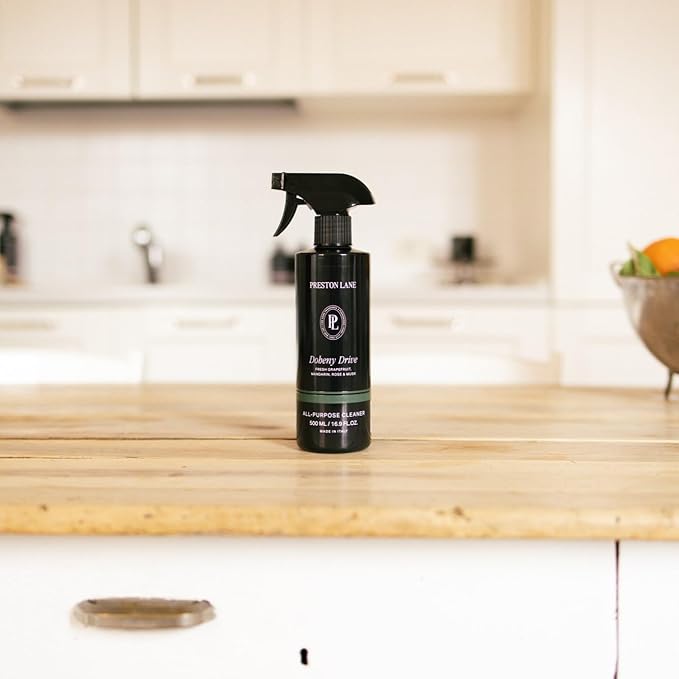 Preston Lane Luxury All-Purpose Cleaner, Doheny Drive Scent | Bio-Based Multi-Surface Spray | Streak-Free Finish, Lifts Dirt, Smudges & Grease | Vegan & Cruelty-Free