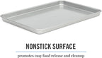 Martha Stewart Gallen 15 x 10 Inch Nonstick Carbon Steel Cookie Sheet – Silver, Durable Bakeware for Even Baking and Easy Cleanup