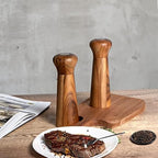 Wooden Salt and Pepper Grinder Set, Pepper Grinder Pepper Mill with Adjustable Coarseness,Acacia Wood Pepper Grinder Manual, Salt and Pepper shakers Tableware Gifts