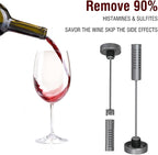 Wine Wand Filter Sulfite Purifier: Wine Filters Remover Histamines Sulfite - Alleviates Headaches Prevent Wine Sensitivities With Contains 4 Filter Boxes (Silver)