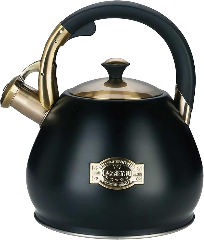 Tea Kettle Stovetop Whistling Kettle Teapot, 3Quart Tea Pot Stainless Steel Teakettle for Stove Top with Heat Proof Ergonomic Handle