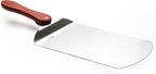 Outset Stainless Steel Pizza Peel with Collapsible Rosewood Handle, 20-Inch Overall, 12-Inch x 7.75-Inch Spatula Area, Silver