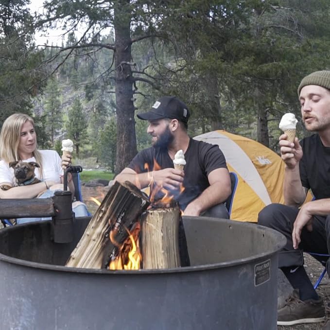 Vacuum Insulated Double Wall Stainless Steel Thermos Container for the pint of ice cream enjoy ice cream anywhere (Blueberry Blue)