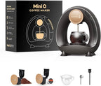 Single Serve Coffee Maker For K Cup Pod and Coffee Grounds /Tea, Fast Brew in 2 minutes, 2 IN 1 One Button Coffee Machine 4-8 Oz Brew Sizes, Stylish＆Compact For Home, Office, RV and Dorm, Black