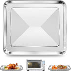 GCQ 11.77" × 11.77" Toaster Oven Baking Pan for Breville Smart Oven BOV800XL, Smart Oven Plus BOV810BSS, Smart Oven Pro BOV845BSS, Smart Oven Air BOV900BSS for Ninja SP100 SP101 SP201 Air Fry Oven