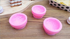 Patelai 3D Ice Cream Ball Shape Silicone Molds Cookie Pastry Mould Candle Soap Clay Mold for Wedding Cake Chocolate Dessert Pudding Mousse DIY Kitchen Baking(3 Pieces)