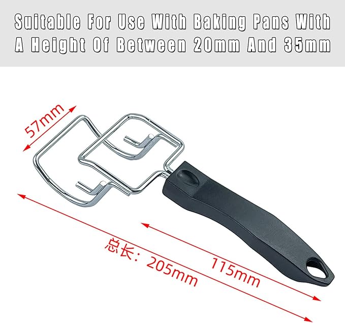 Air Fryer Convection Toaster Oven Tray Extractor, Grills Extractor, Grills Clip, Oven Clip, Oven Food Clip, Oven Tray Handle, Scald Resistant Clip, Common to Trays and Grills, Used to Quickly Remove