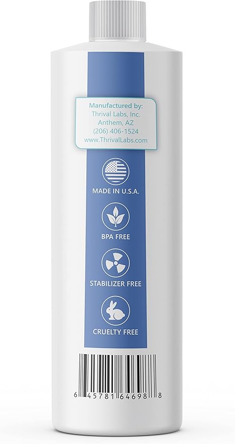 ProH2O2 3% Food Grade Hydrogen Peroxide – Natural Cleaner & Disinfectant – Suitable for Household Use – Ideal for Cleaning, Sanitizing & Gargle – 32 fl oz (Refill)