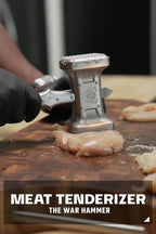 Dalstrong Meat Tenderizer Tool - NEW IMPROVED - Dual Sided, Extra-Large Meat Hammer - Premium High-Carbon Stainless Steel - Meat Mallet - Chef Pounder - Black G10 Handle