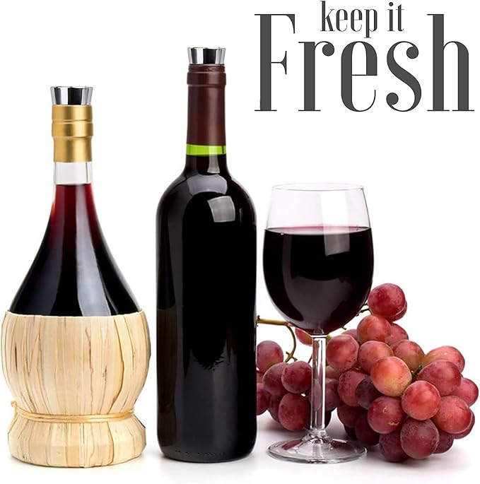 Wine Stopper, Reusable Decorative Bottle Stoppers for Kitchen, Bar, Gifts, Holiday Party, Wedding (20 Pack)