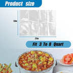 FASOZUKA Slow Cooker Liners 40×Cooking Bags Extra Large Size Disposable Pot Liners, Fit 3QT to 8QT for Slow Cooker Cooking Trays Suitable for Oval & Round Pots 13"x 21", 40 Liners