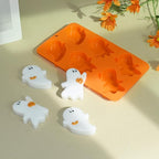 Halloween Ghost Silicone Molds, Non-Stick Chocolate Mold, Baking Moulds for Making Chocolate, Cake, Jelly, Dessert, Biscuit, Dome Mousse (A_ Ghost)