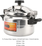 Asixxsix Asixxsix Aluminum Pressure Cooker, Explosion Proof Large Capacity Pressure Canner, Stovetop Cooker with Compound Bottom Easy Open Close for Gas Electric Flat Top Stoves (9L) (7L)