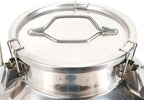 304 Stainless Steel Milk Can Large 12L-60L Capacity Milk Bucket Ice Buckets Bar Tools Wine Pail Bucket Milk Can Tote Jug with Sealed Lid Heavy Duty for Milk and Wine Liquid Storage (50L)