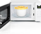 OSALADI 1L Microwave Rice Cooker Mini Rice Cooker Steamer Keep Warm Function for Soups Stews Grains Oatmeal Yellow